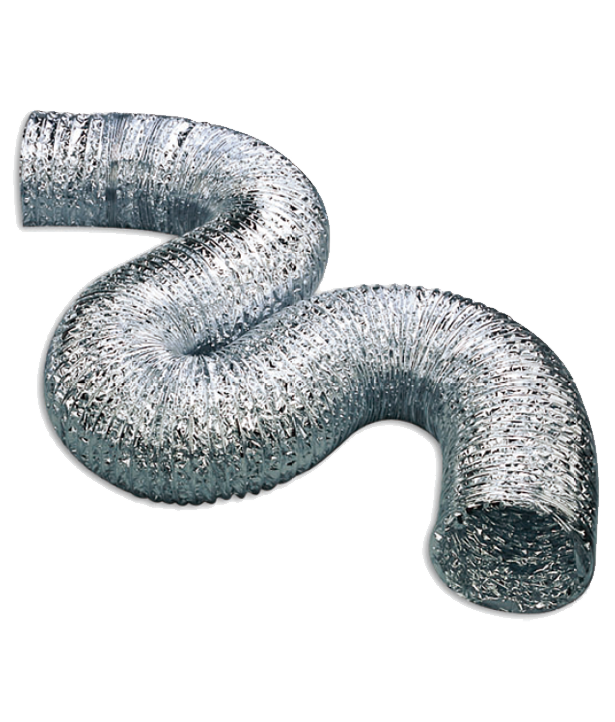 Aluminium Flexible Hose 152mm Diameter - 10m Length