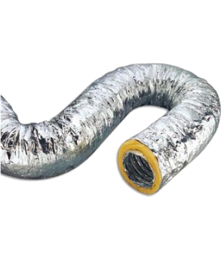 Insulated Aluminium Flexible Duct 152mm - 10m Length