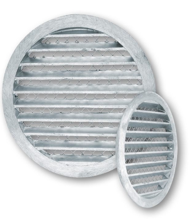 Circular Weather Louvre 125mm Diameter