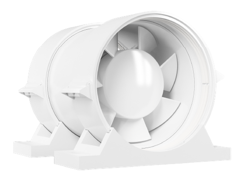 [VZ160-PF] Ventzone Inline Axial Fan 160mm with Fastening Set